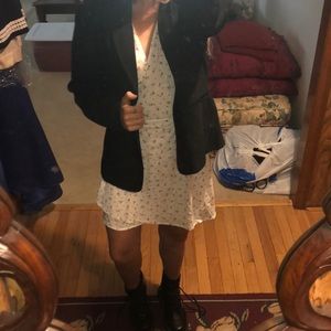 Black Blazer with Peacoat Buttons